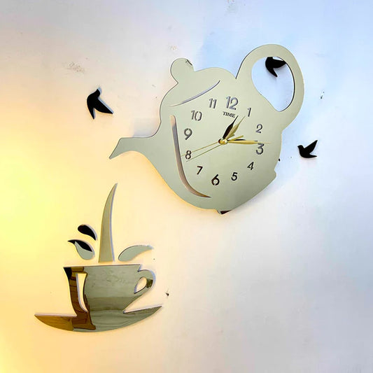 Kettle Tea Wall Clock for kitchen and Home