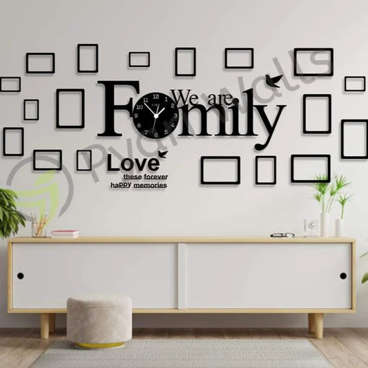 Big Family Frames Clock - Wall Clock