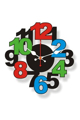 Wall Clock, Multi-Colour : Kids Room Home & Kitchen By Decor Mahal