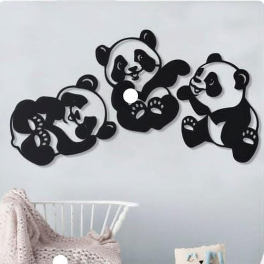 Beautiful cute panda baby Wall Art Calligraphy