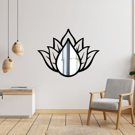 Lotus Flower Acrylic Wall Miror